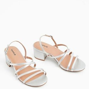 Torrid Faux Leather Strappy Block Heel